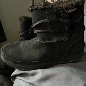 Skechers Black Winter Boots